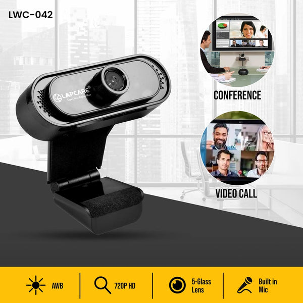 Lapcare Lapcam 5MP HD Webcam with Noise Cancellation (LWC-009) –