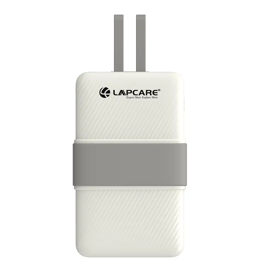 Volt 1 Poket Power bank With 3 output, 1 USB A port, 1 type c cable,1 lighting cable - Grey(LBP-615)