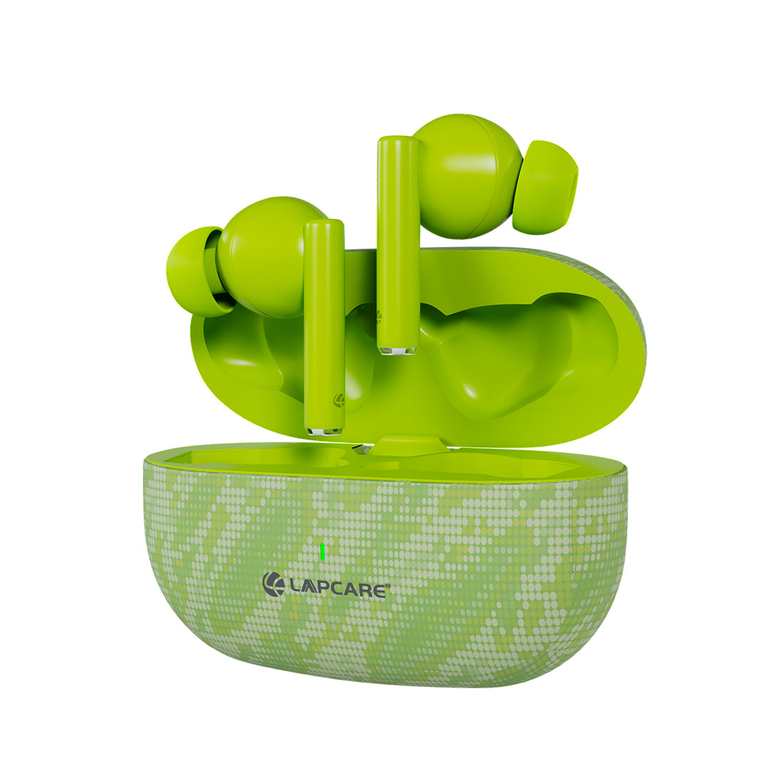 Twinpod 3 5.3V BT earbuds with 18 Hours Playtime - Green (LBTB-225)