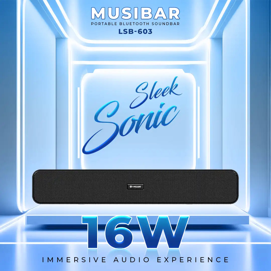 Musi Bar Portable 16W BT Soundbar Black (LSB-630)