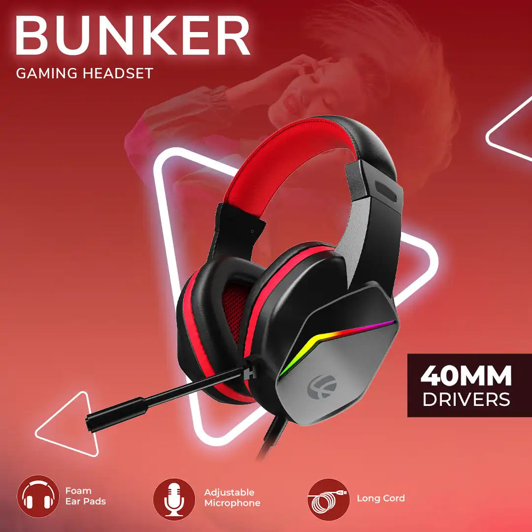 Bunker Champ Gaming Headset 3.5mm+USB Jack (LHP-210)