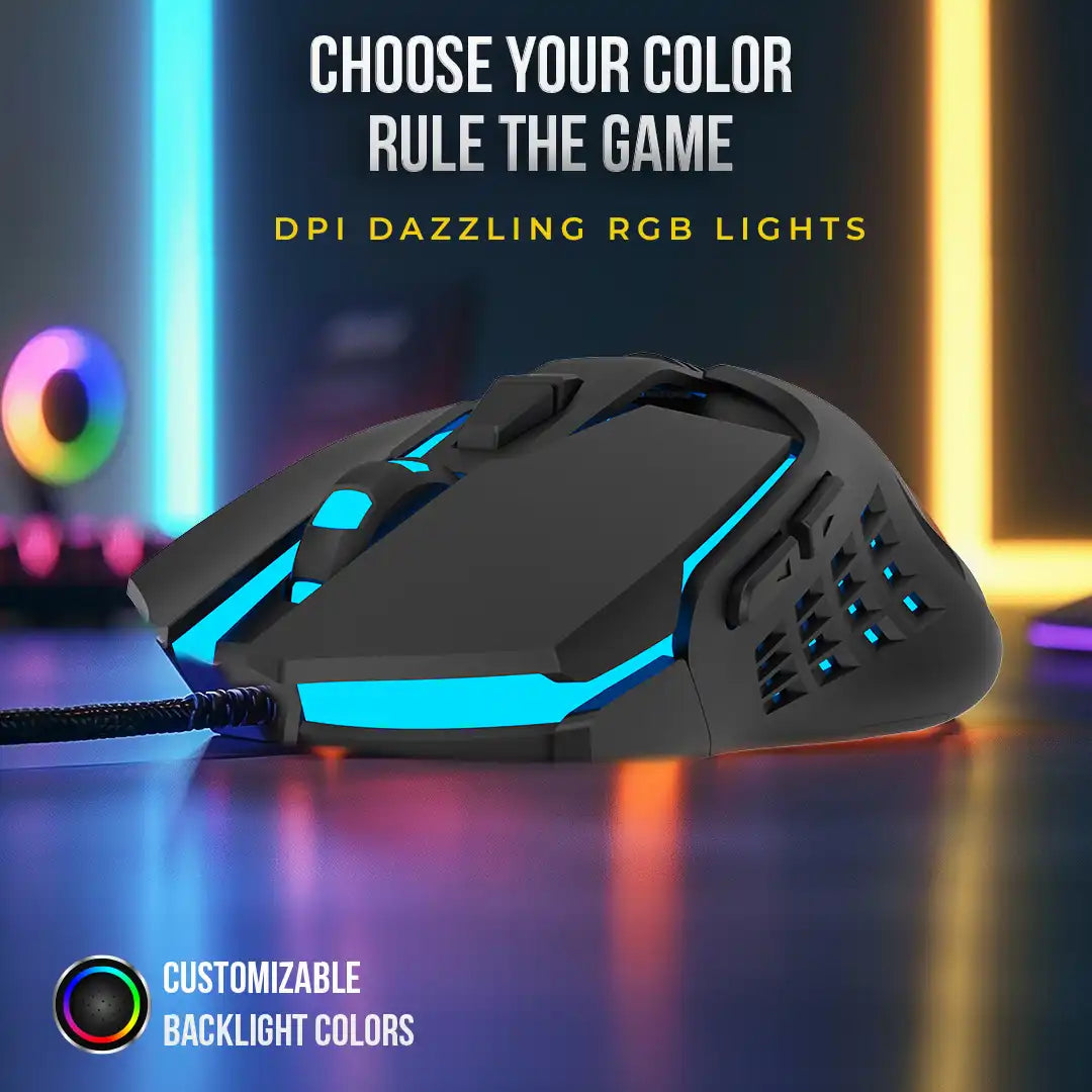 Champ LGM-105 3600dpi RBG Gaming Mouse