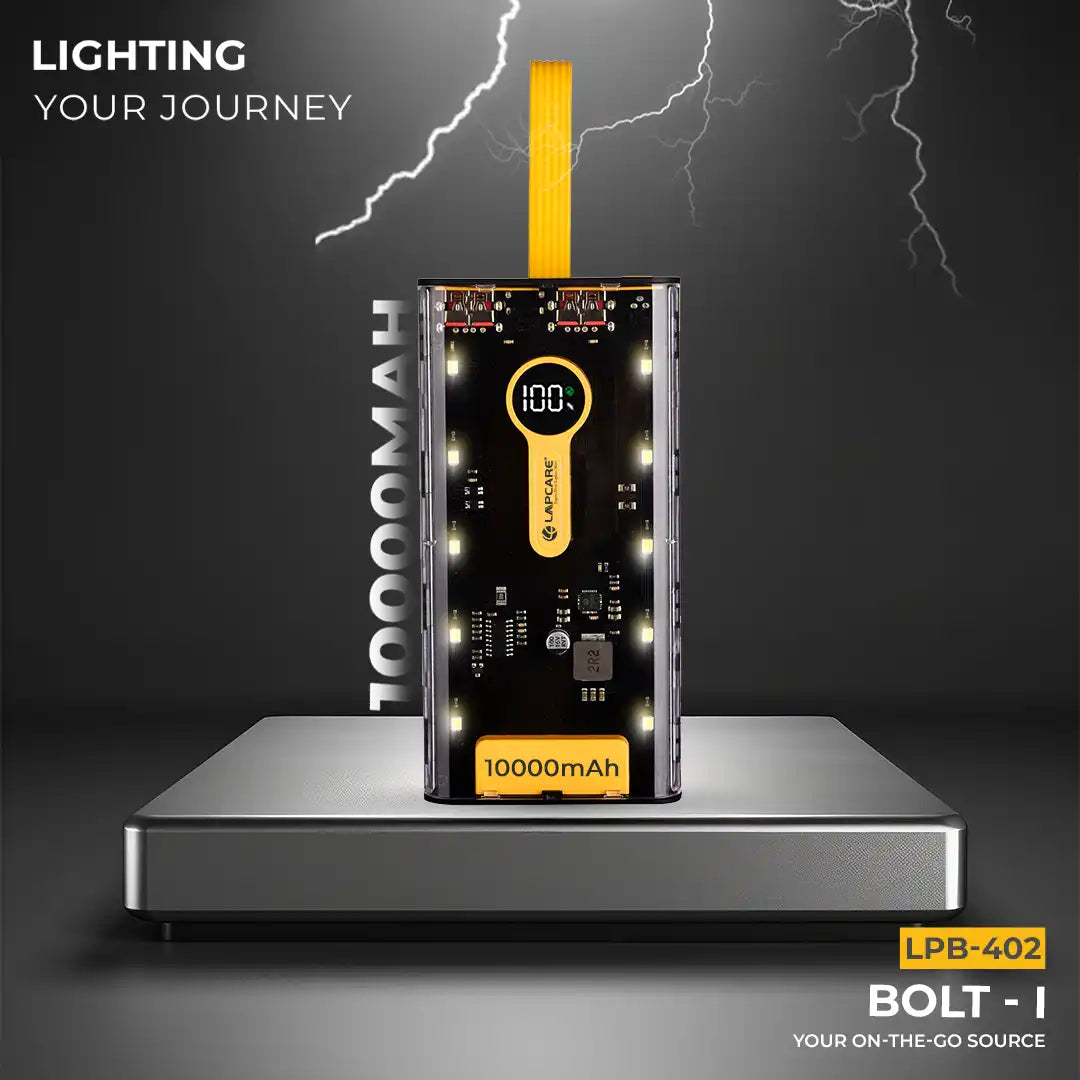 Bolt I 10000mAh Power Bank Black+Yellow (LPB-402)