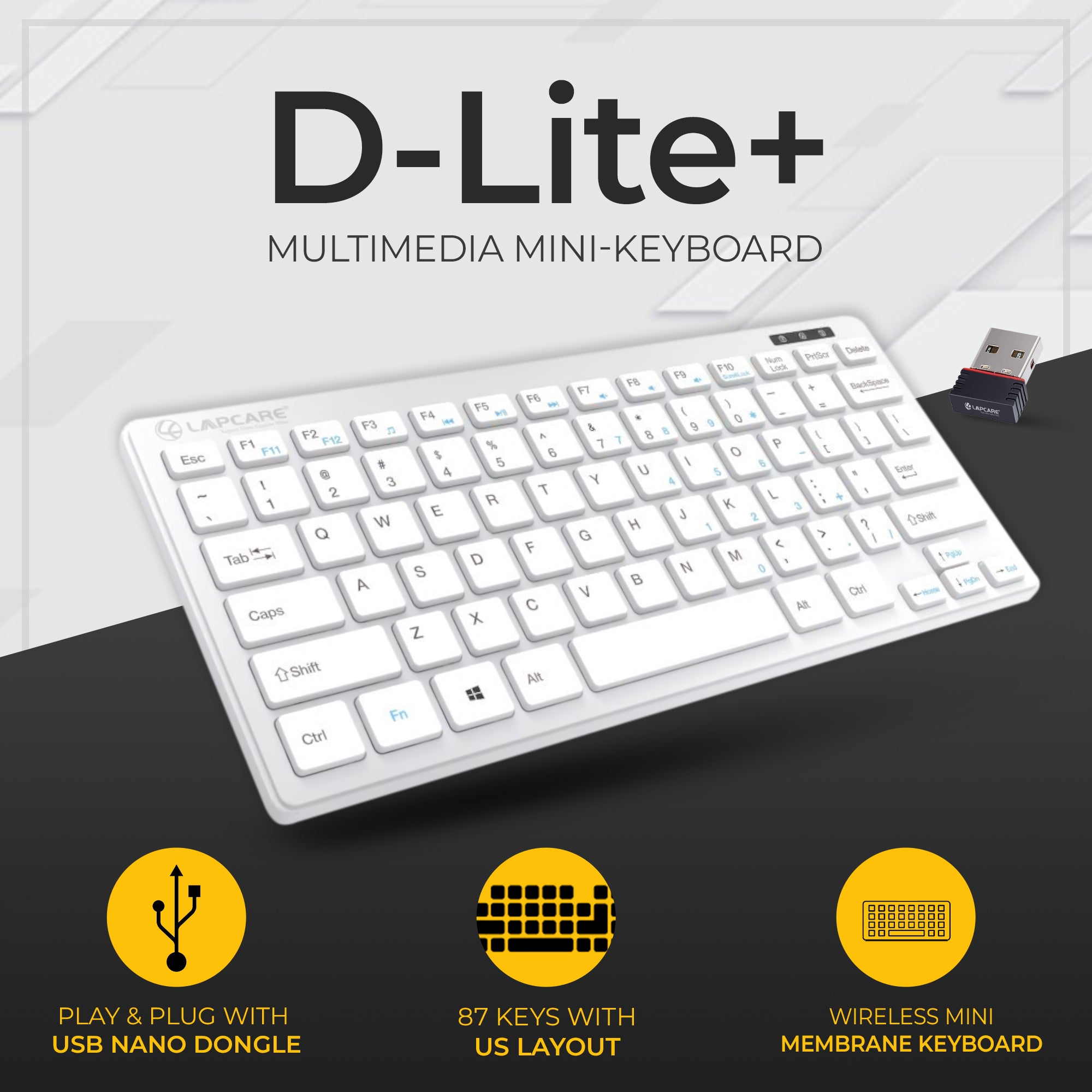 D-Lite Mini Wireless KBD (D-Lite + Silver)