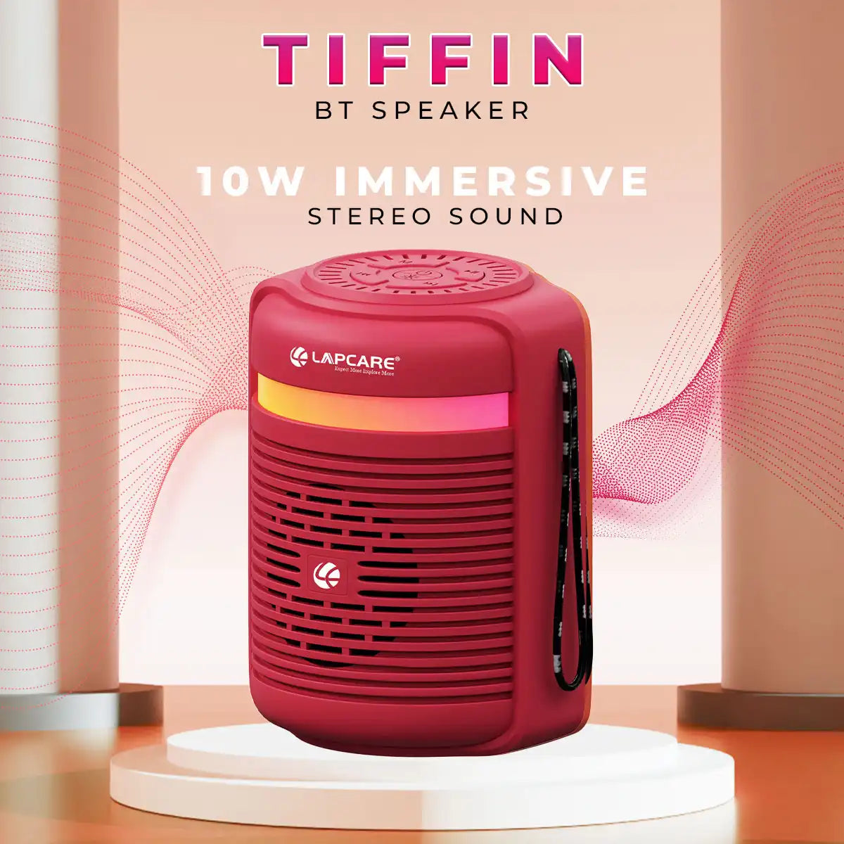 Tiffin Portable 10W BT Speaker Red (LBS-300)