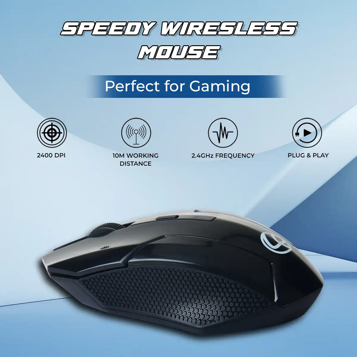 Speedy Wireless Mouse Black (LWM-666)