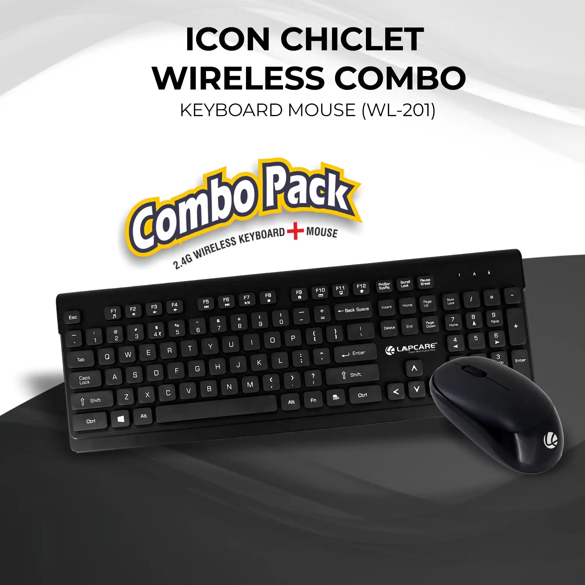 ICON Chiclet Wireless Combo Black ( WL-201 )