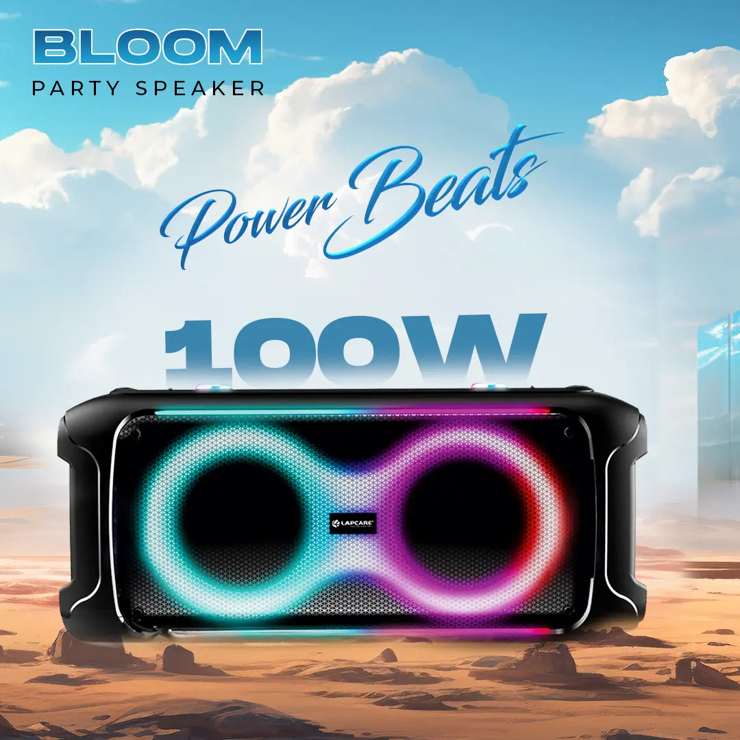 Bloom 100W RGB Light Party Speaker With Wireless Mic (LPS-402)