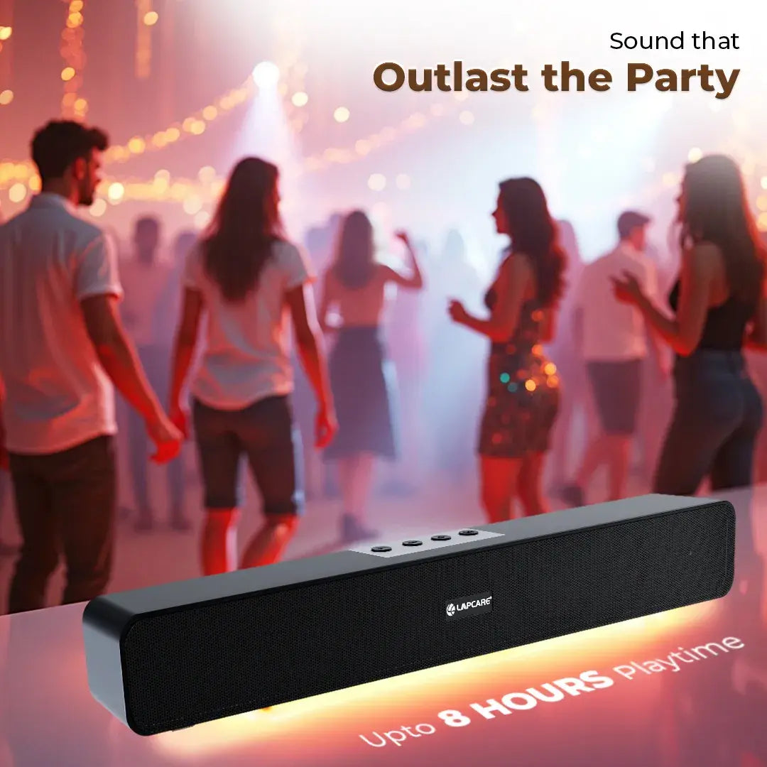 MUSI BAR 7 16W Portable BT Soundbar With Dynamic Drivers Black (LSB-615)