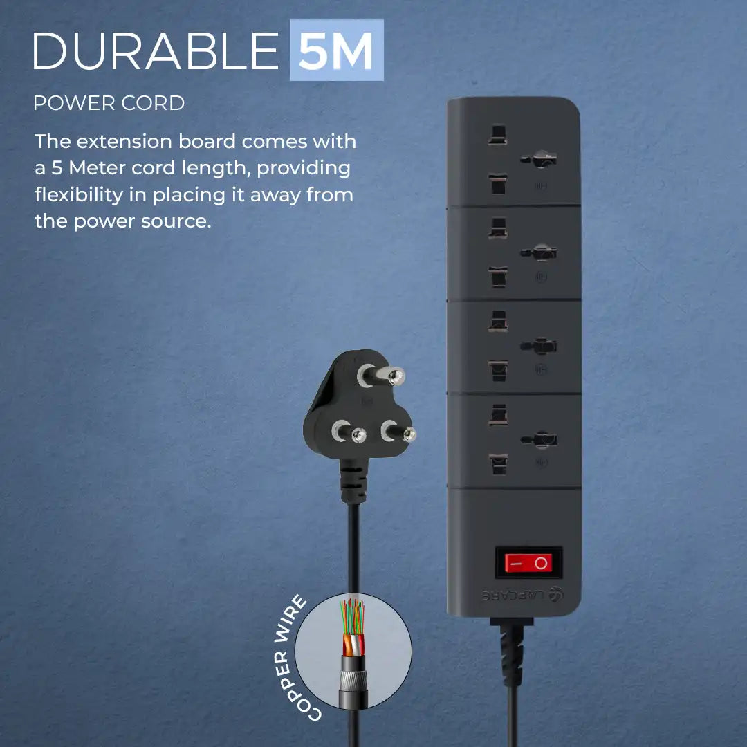 SURGEE 4 (5M Cord Length) Multiplug Extension Board