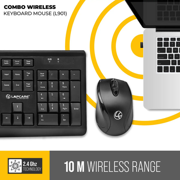 Wireless Combo 104 Key Keyboard + Mouse 1200dpi - non Multimedia ...