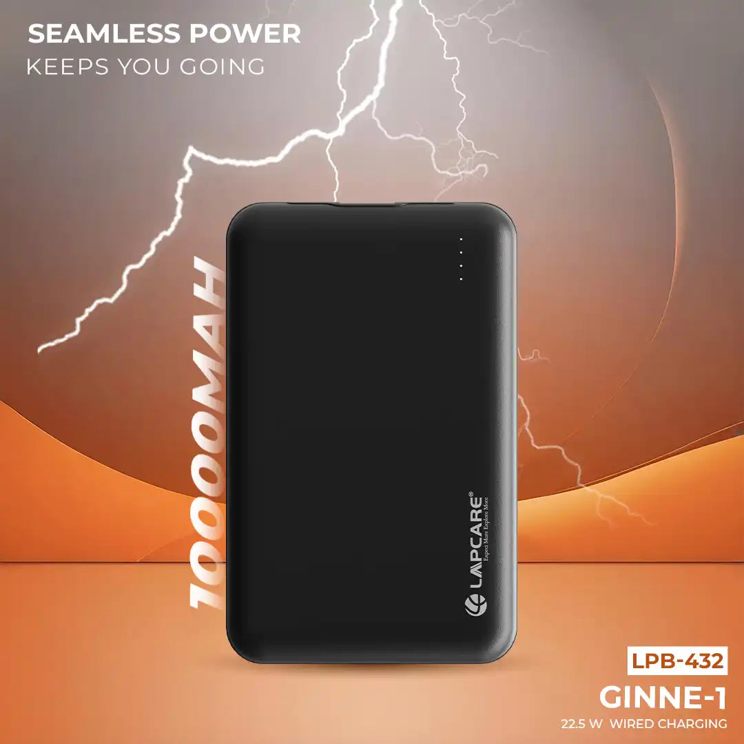 Ginne I 10000mAh Power Bank Black (LPB-432)