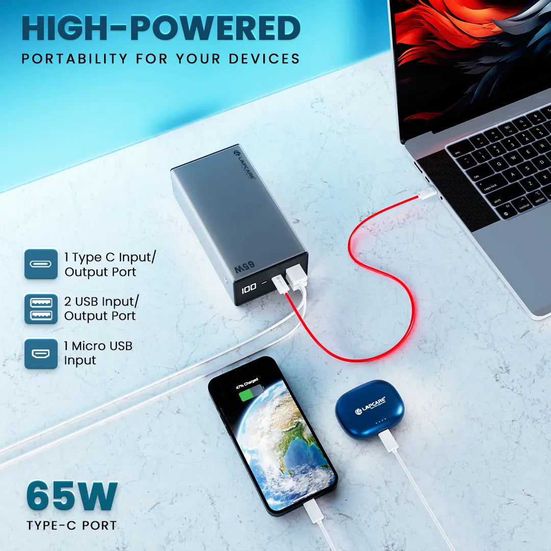 Lapcare TANKER I 30000mAh Power Bank (LPB-504)