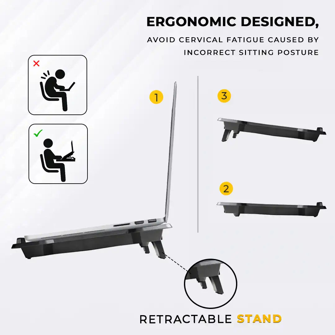 Lapkool 1 Cooling Pad with Single Fan Laptop Stand