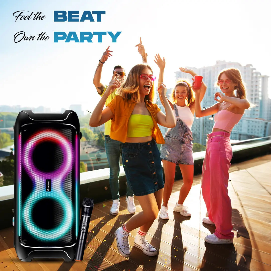 Bloom 100W RGB Light Party Speaker With Wireless Mic (LPS-402)