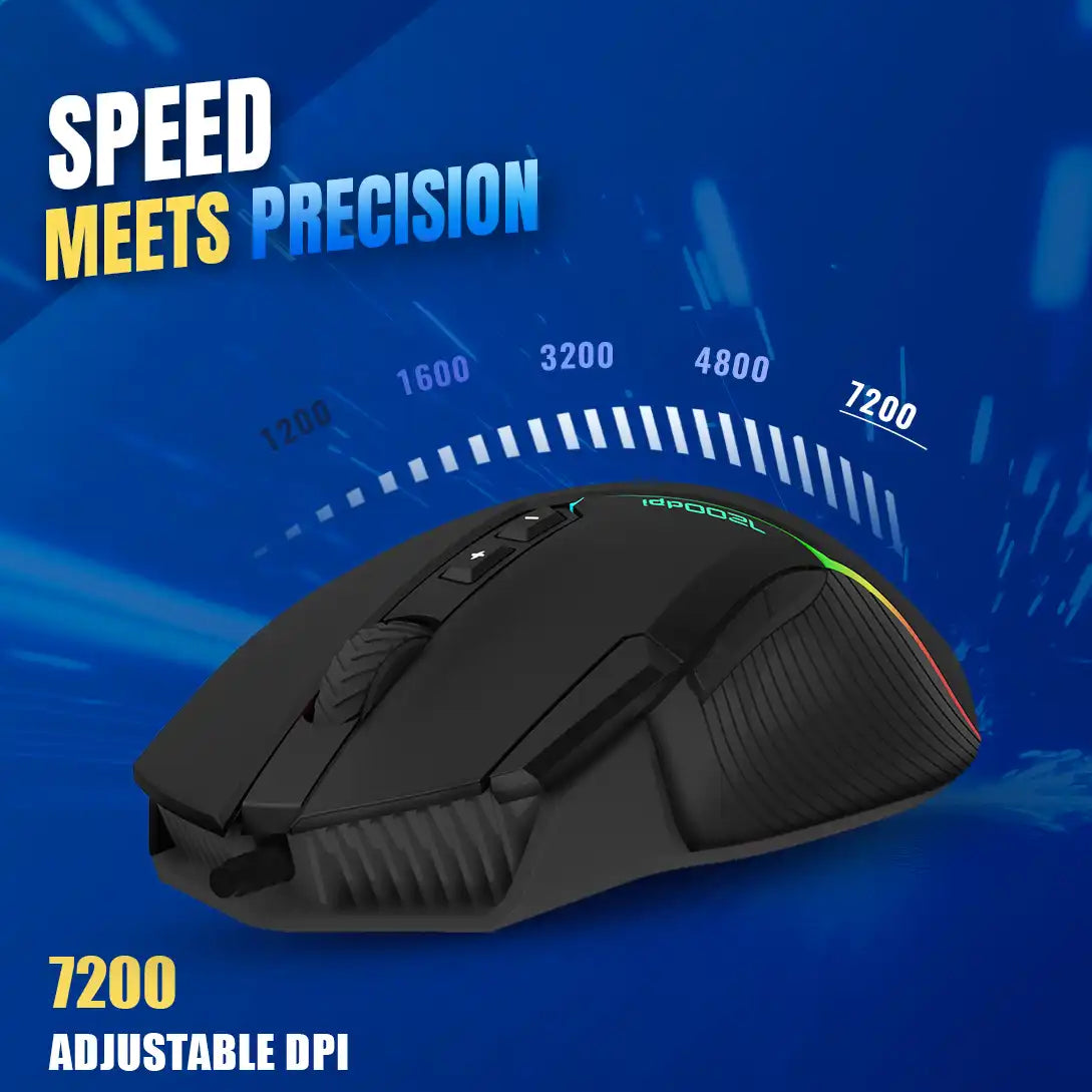 Champ LGM-108 7200dpi RBG Gaming Mouse