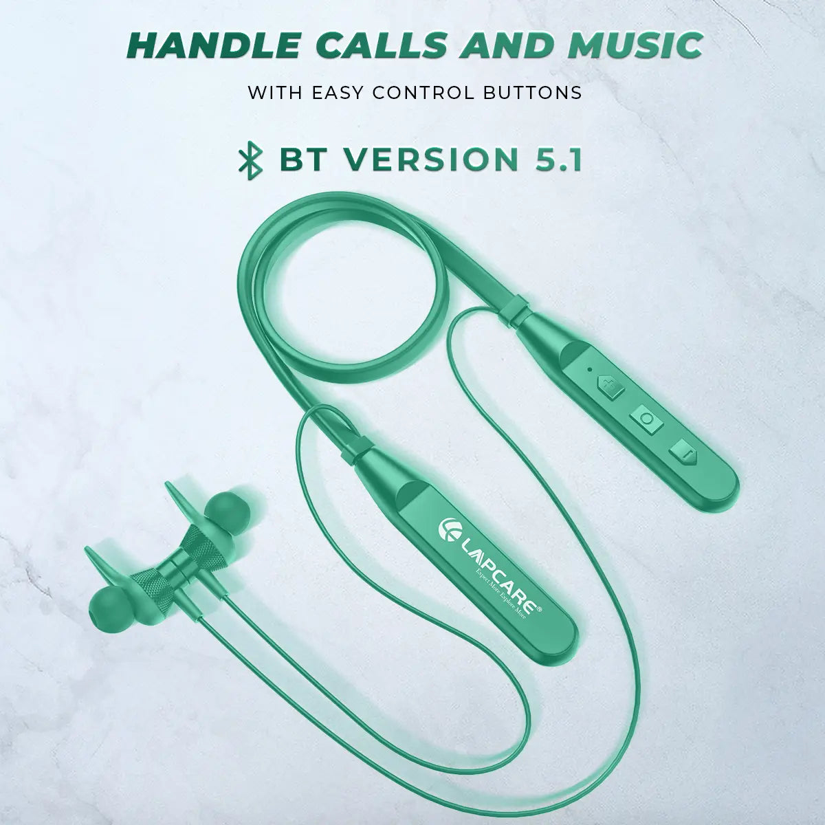 Wooband 105 Wireless Neckband Green (LNB-123)