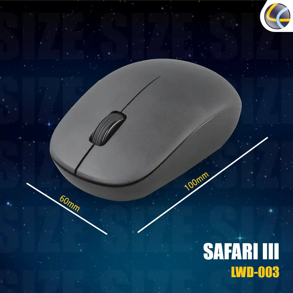 Safari III Wireless Mouse Black (LWM-003)