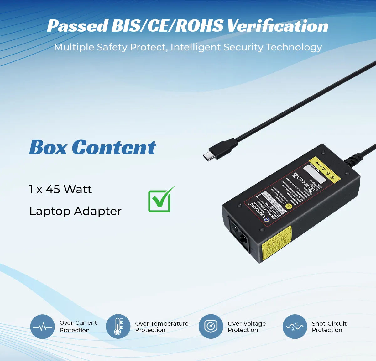 Type-C 45W Universal Laptop Adapter