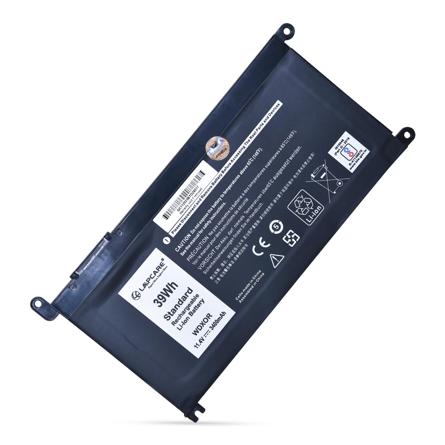 Laptop Compatible Battery For Inspiron 15-5568, 13-5368/5378 (WDX0R)