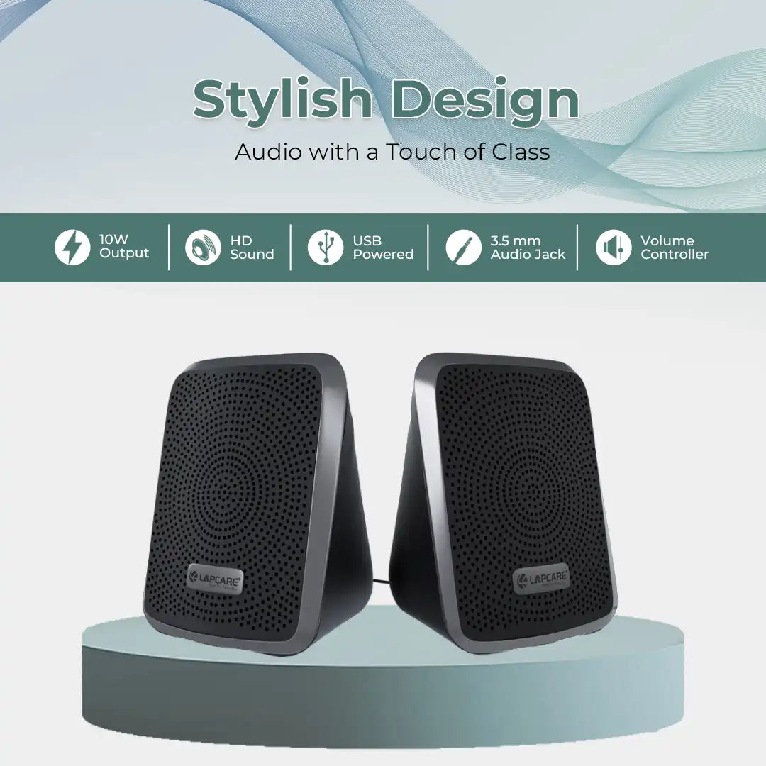 Twiny 2 Computer Speaker Grey (LUS-204)