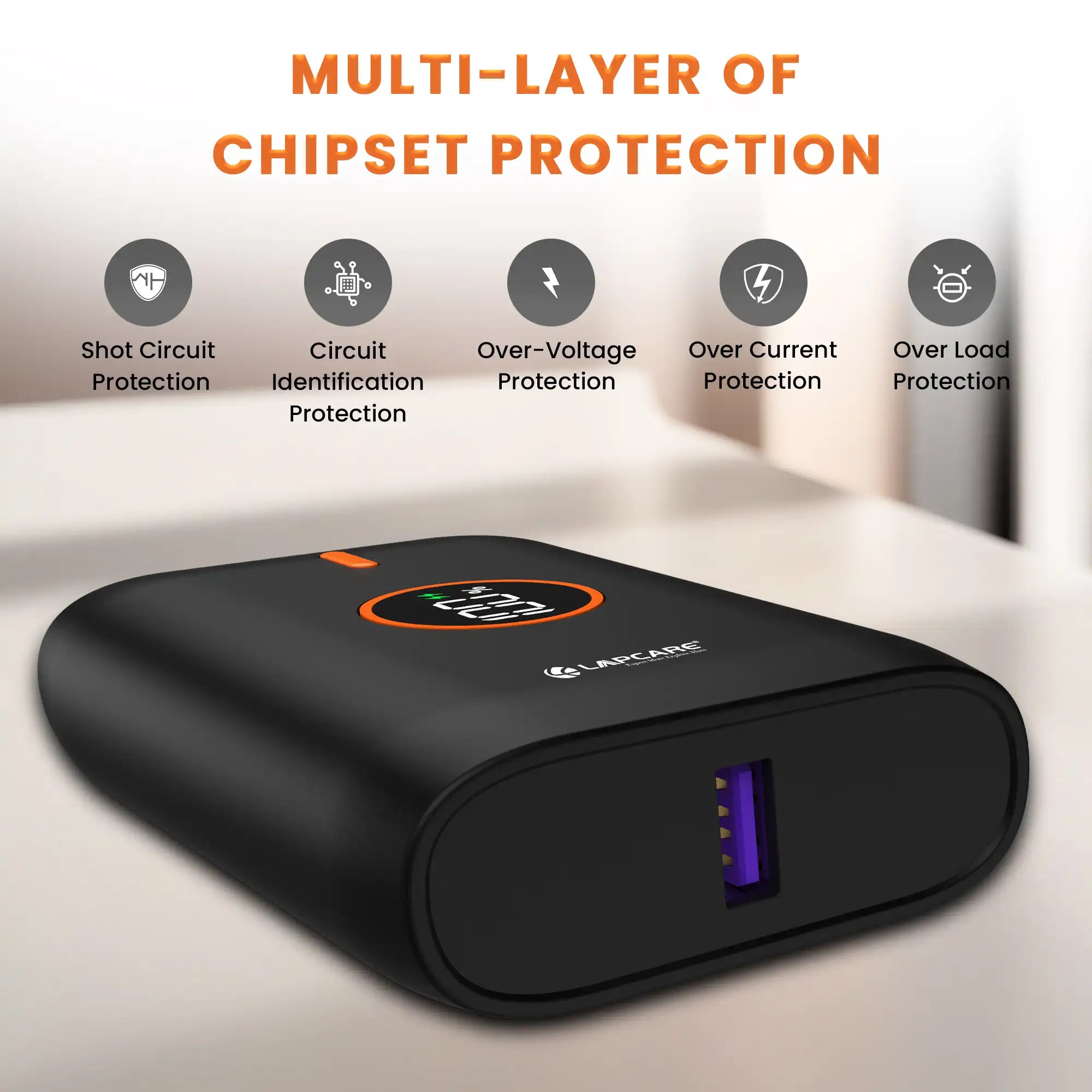 ORANGE I 10000 mAh Pocket Size Power Bank (LPB-516)