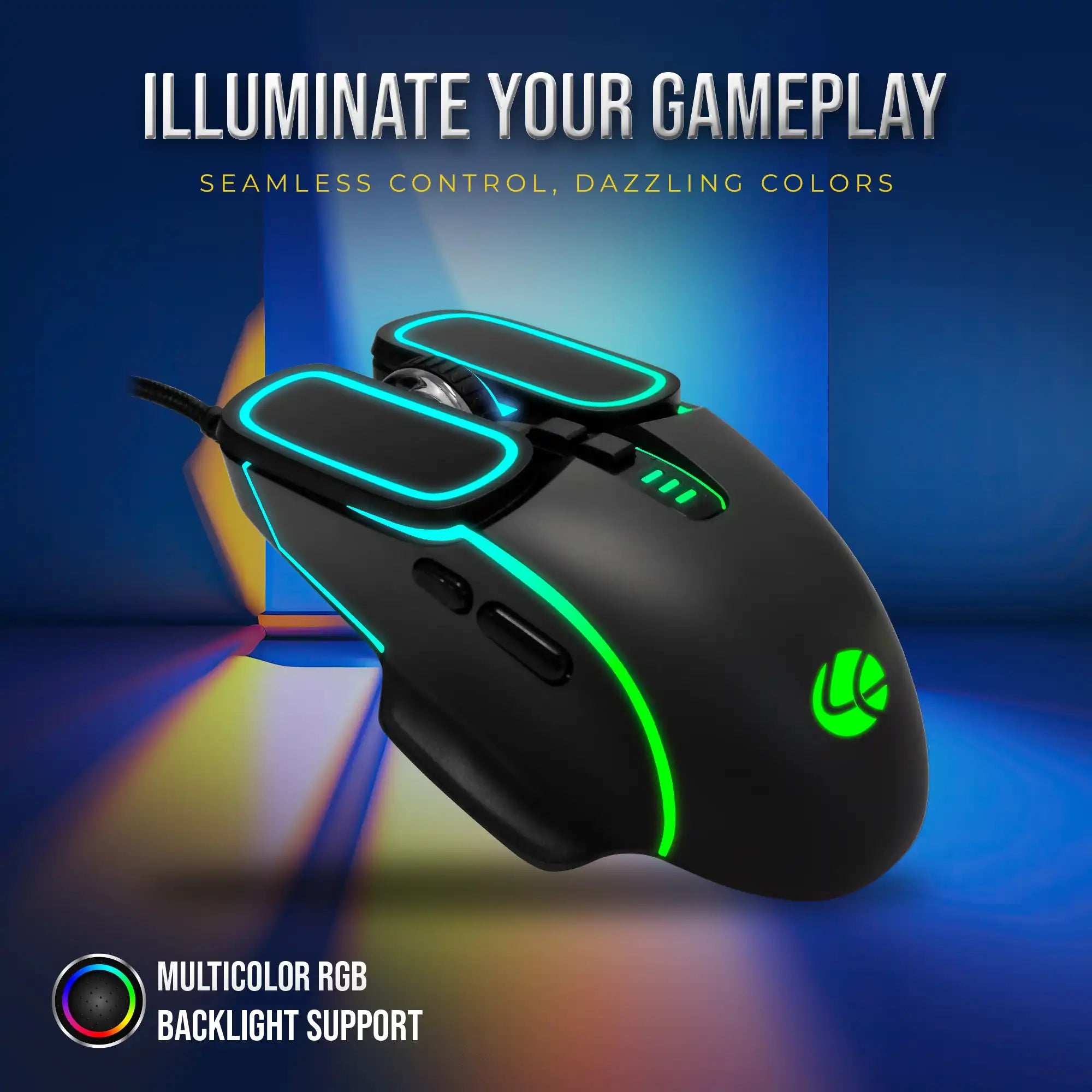 Voyager Champ Gaming RBG Mouse 7200dpi (LGM-201)