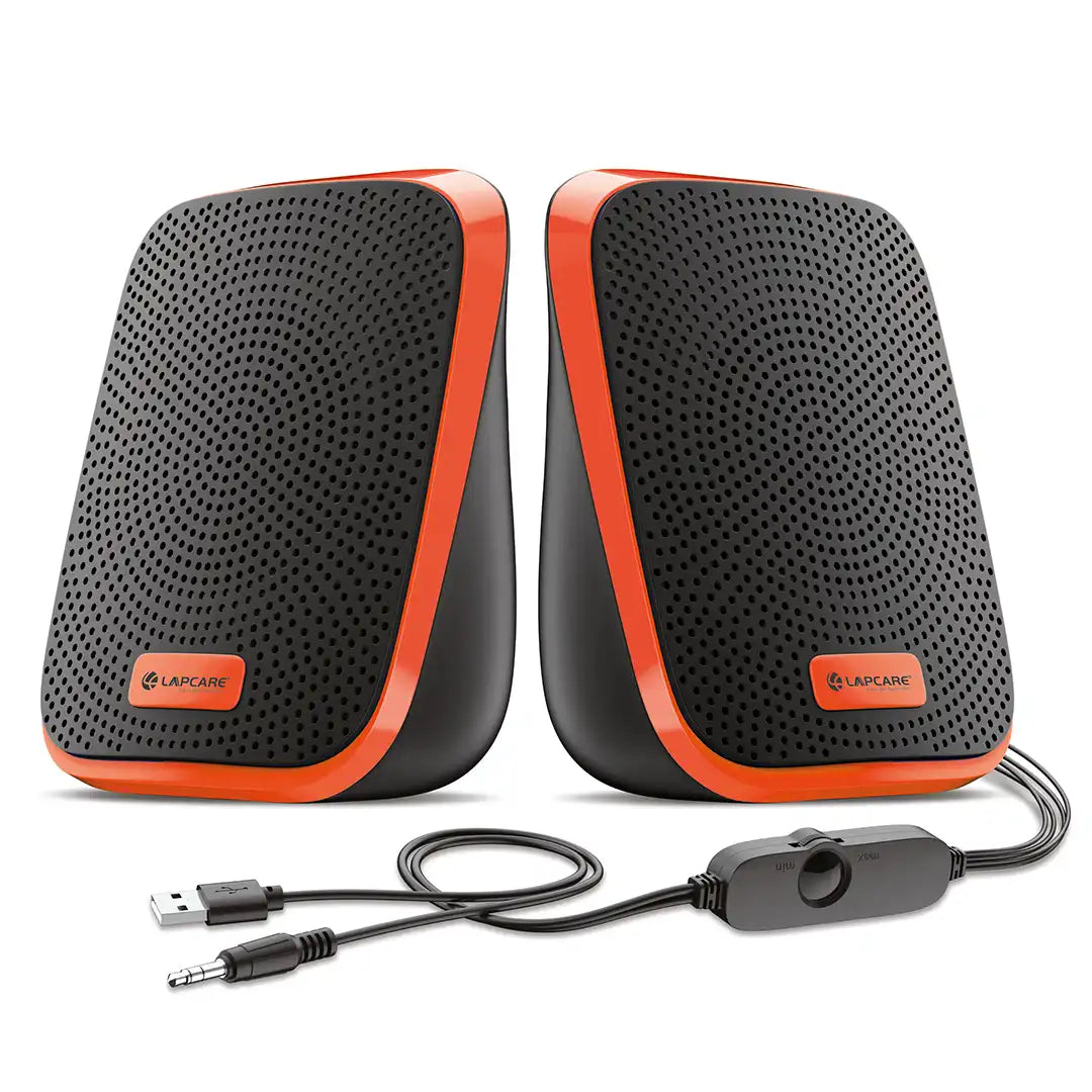 Twiny 2 Computer Speaker Orange (LUS-204)