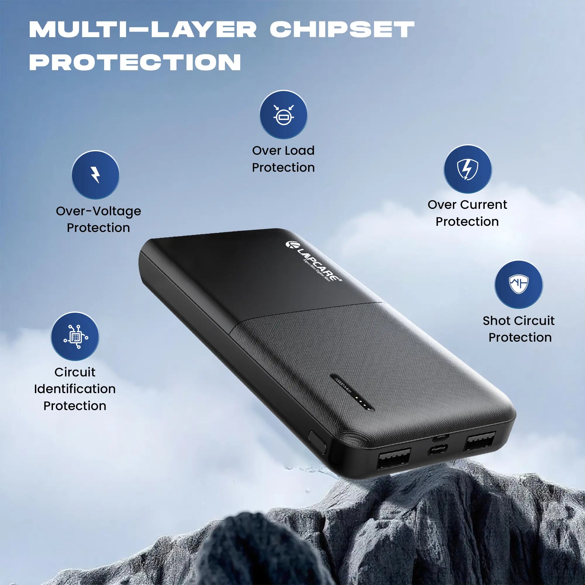 Smart tank Li-Polymer 10000mah Power Bank (LPB-003)