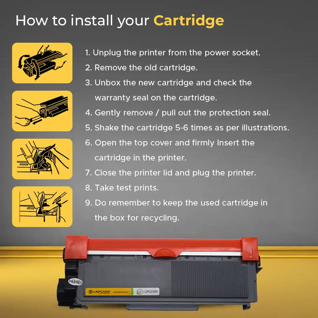 Toner Cartridge compatible with HL-L2300/L2305/L2320/L2340/L2360/L2365/L2380 DCP-L2520/L2540/L2700 MFC-L2700/L2740