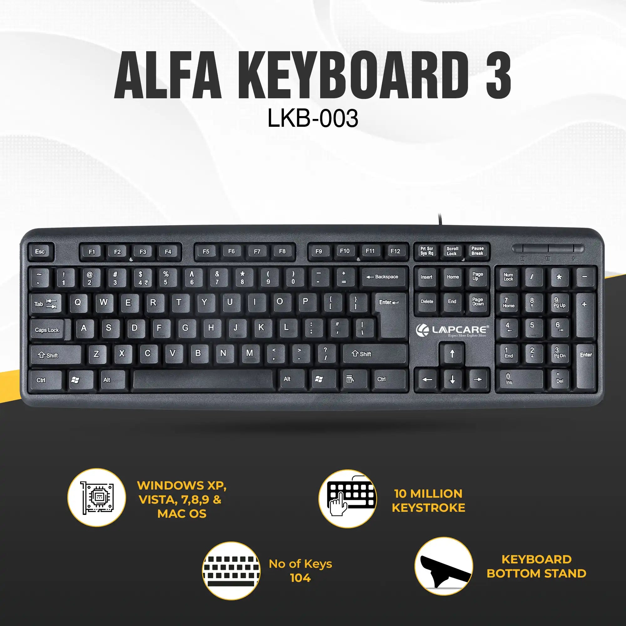 Alfa 3 Wired USB Keyboard