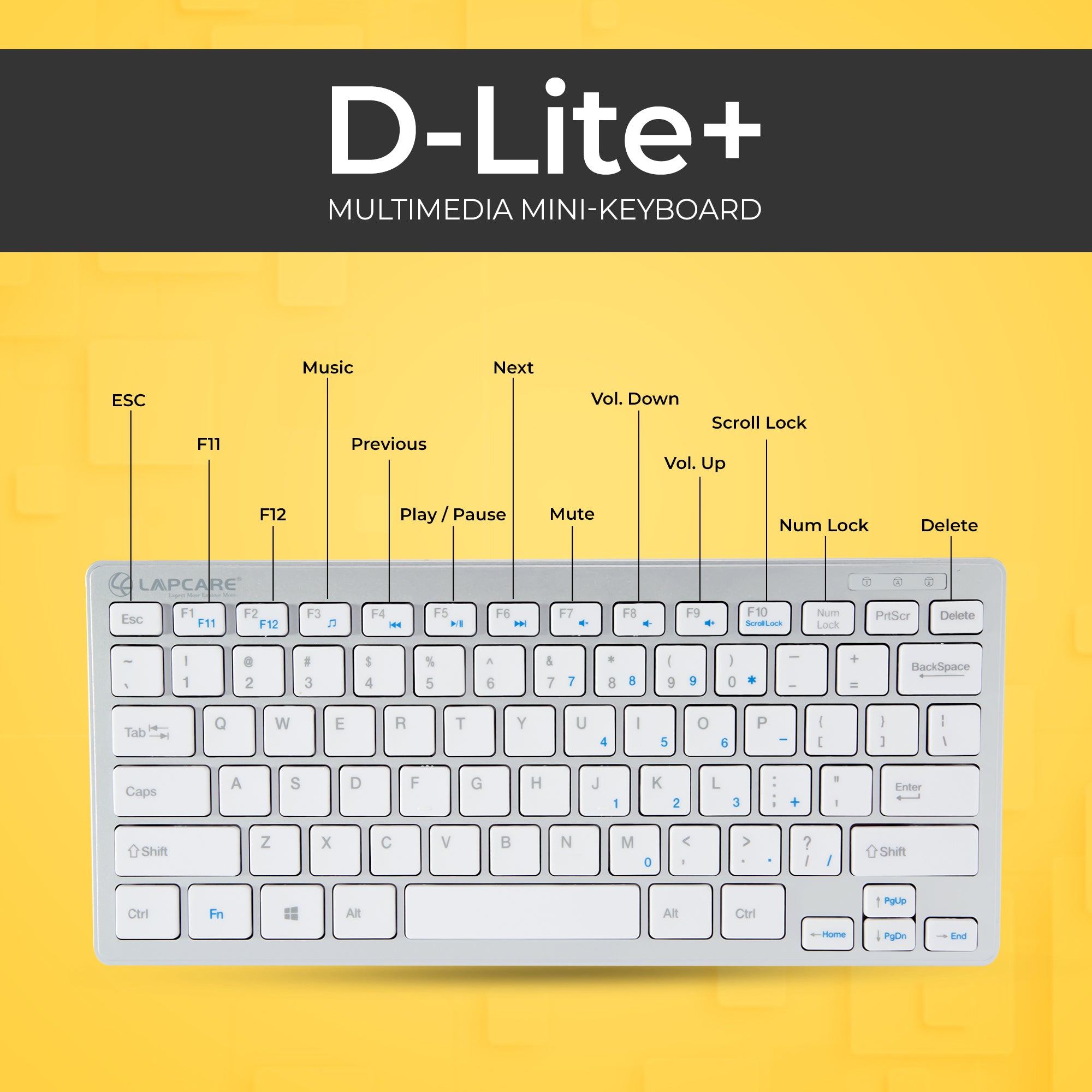 D-Lite Mini Wireless KBD (D-Lite + Silver)