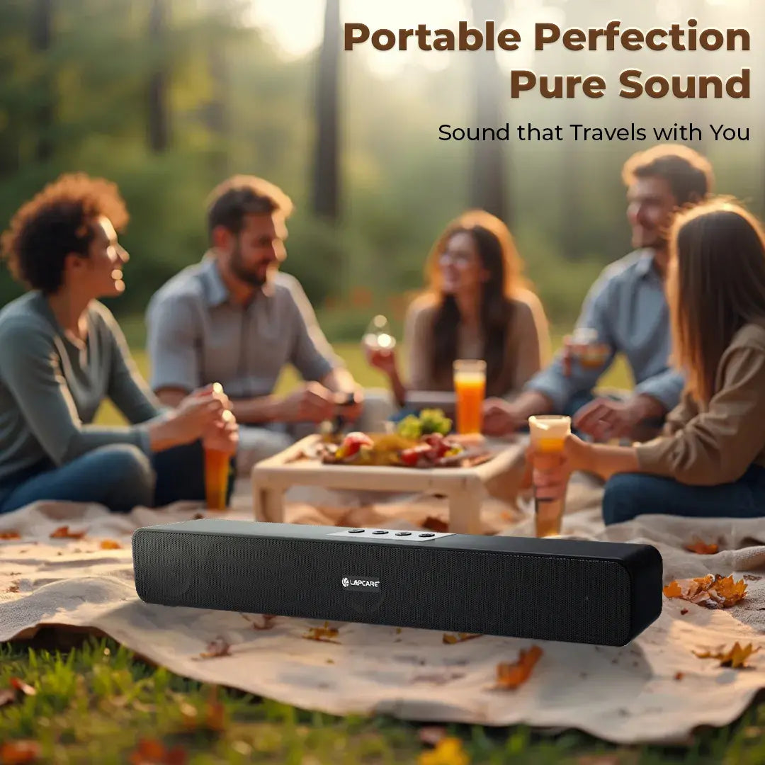 MUSI BAR 7 16W Portable BT Soundbar With Dynamic Drivers Black (LSB-615)