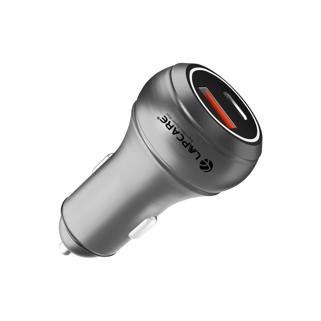 CARGE 145W PD Super Fast Car Charger With 100W USB-A & 45W Type C (LCC-215) Gun Metal