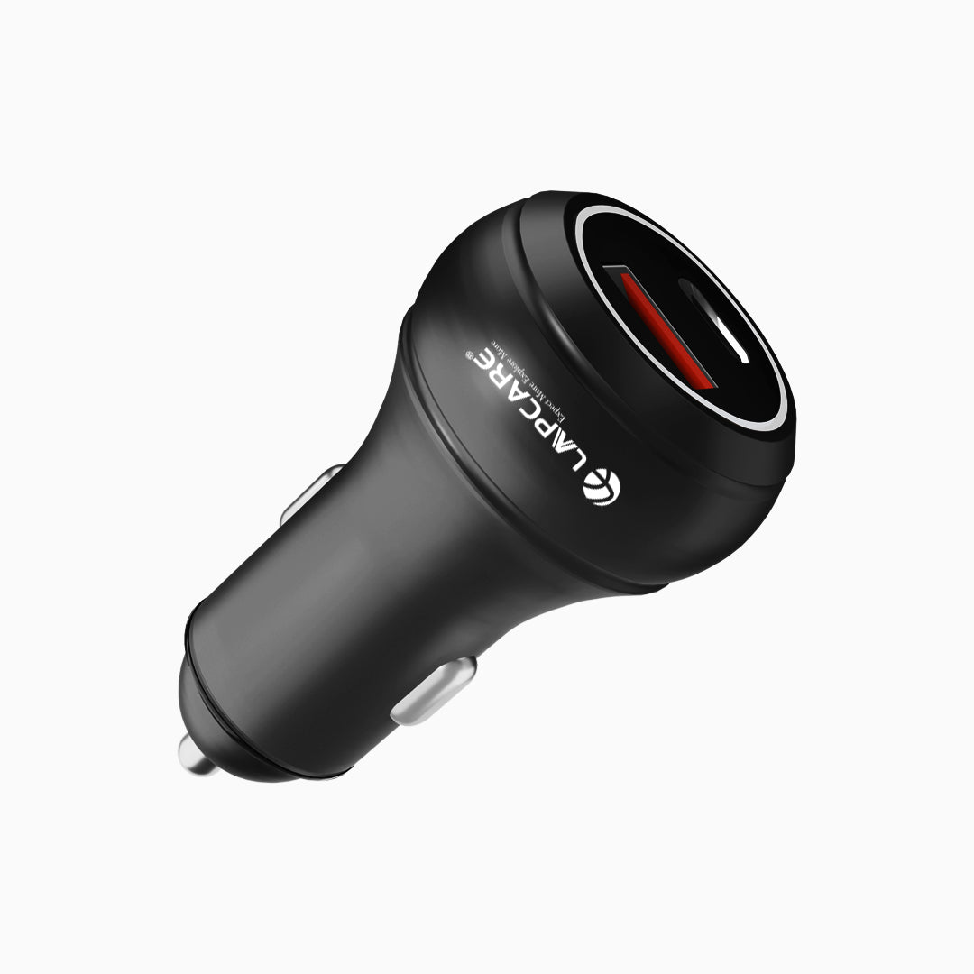 CARGE 145W PD Super Fast Car Charger With 100W USB-A & 45W Type C (LCC-215) Black