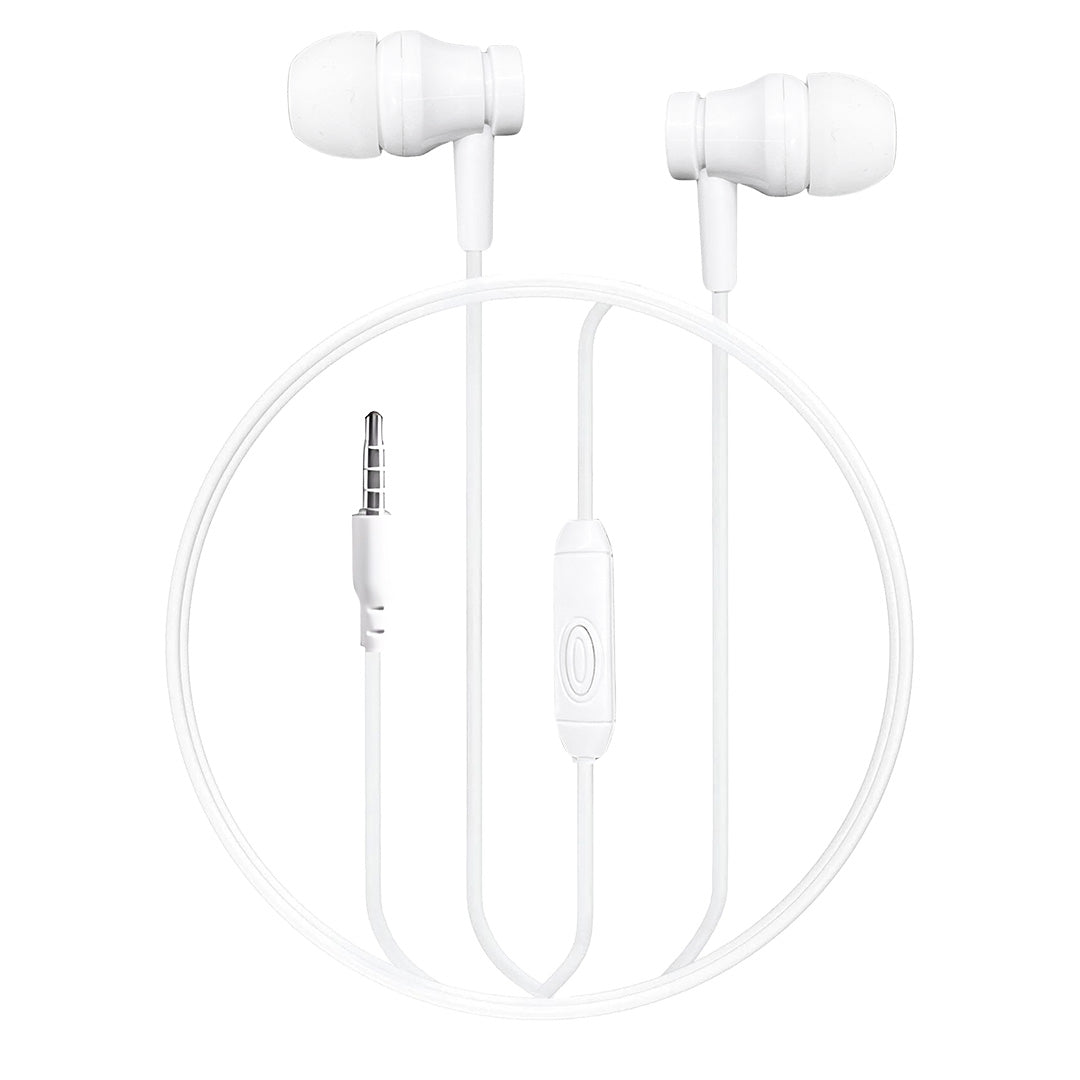 Lapcare WOOBUDS 9 Wired Earbuds with inbuilt MIC (White) (LBD-702)