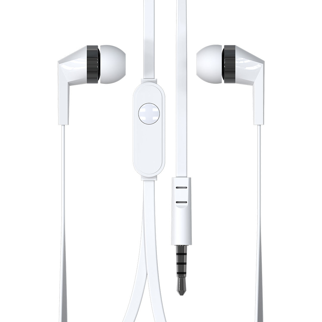 Lapcare WOOBUDS 8 Wired Earbuds with inbuilt MIC (White) (LBD-719)