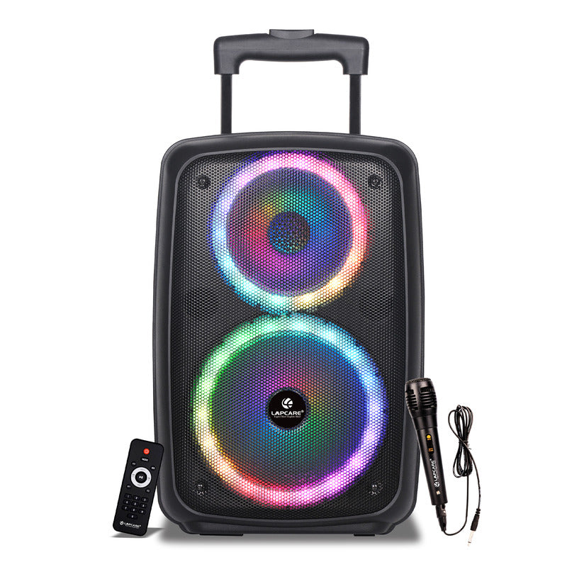 LAPSONIC Portable 30W wireless Trolley Speaker with Wired Mic