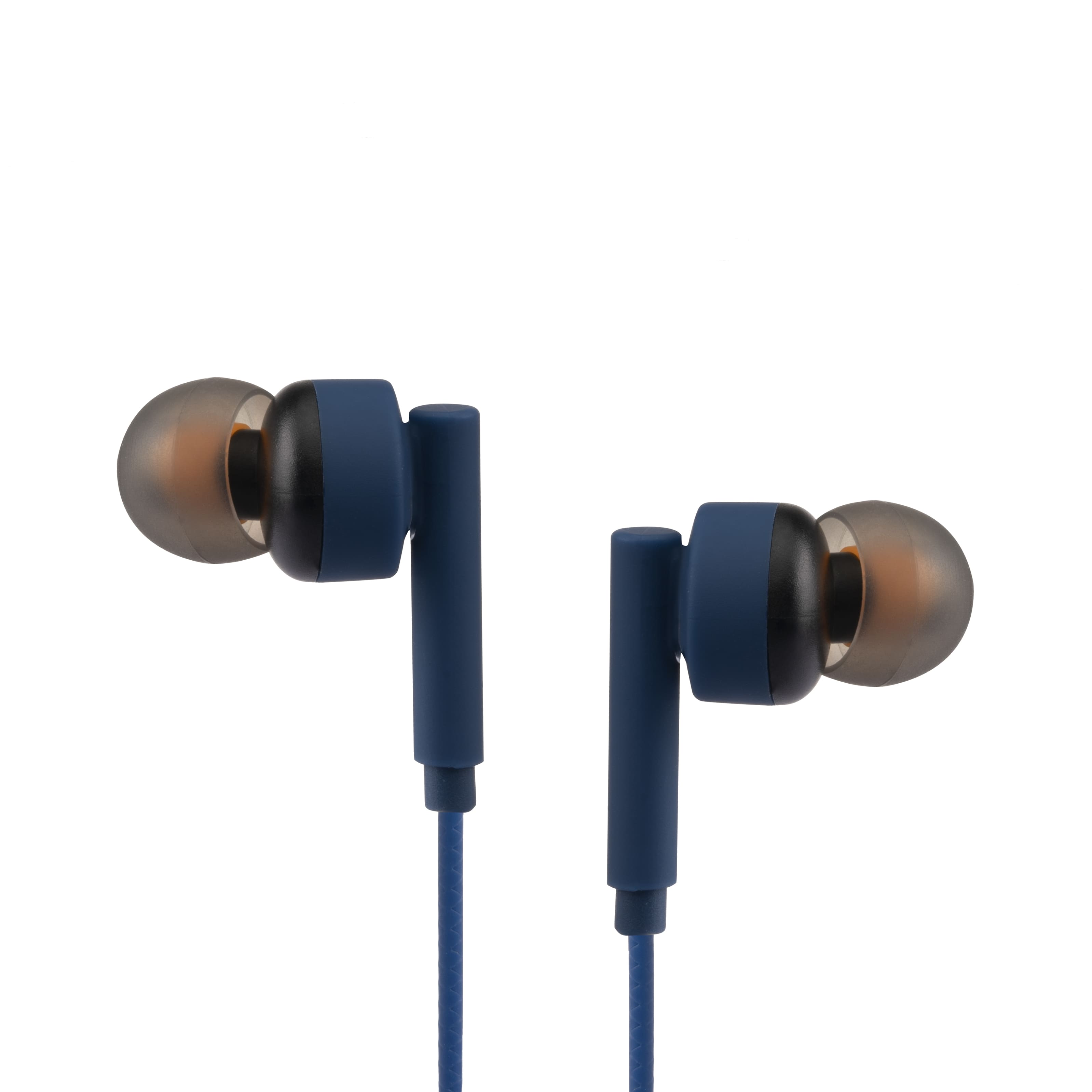 Lapcare WOOBUDS VI wired Earbuds with inbuilt MIC -Blue (LBD-606)