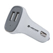 Lapcare Car Charger 15W with 2 USB Ports- White(LCC-111)