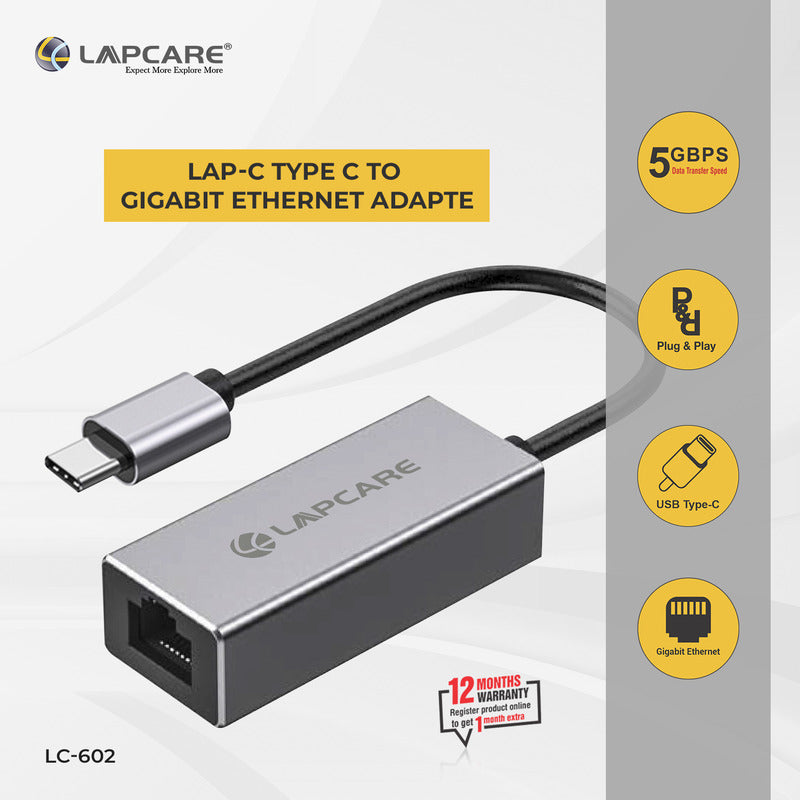 LAP-C Type C to Gigabit Ethernet Adapter