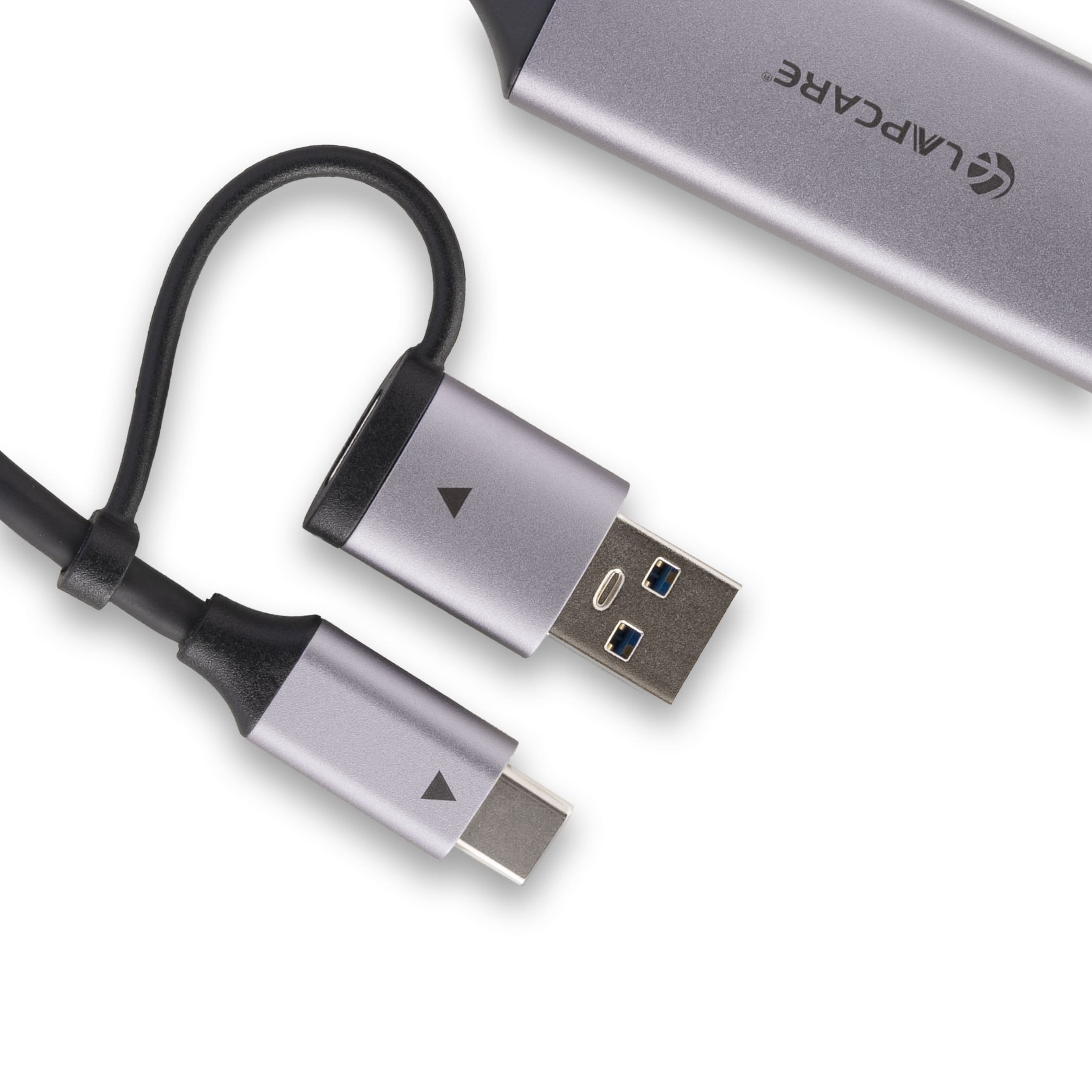 2 in 1 Type C and USB 3 Gigabit Ethernet Adapter