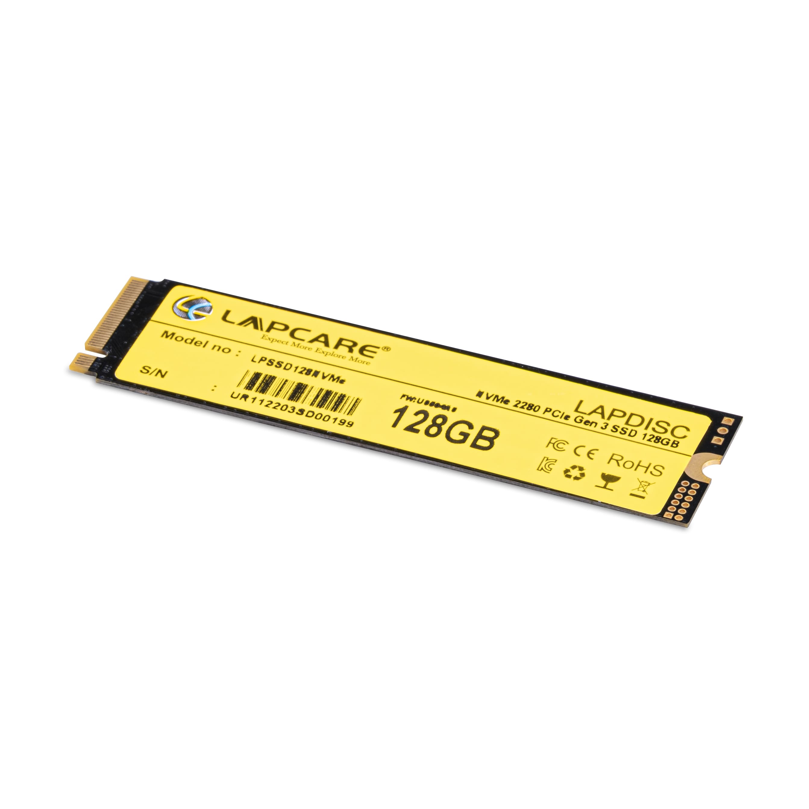 LAPDISC 128GB NVMe 2280 PCIe Gen 3 SSD