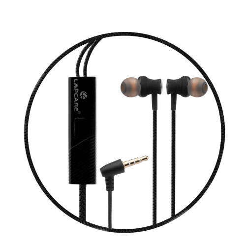 WOOBUDS IV wired Earbuds with inbuilt MIC- Grey (LBD-204)