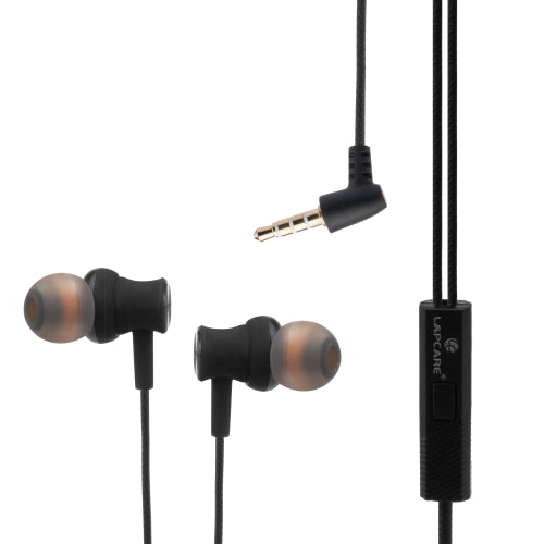 WOOBUDS IV wired Earbuds with inbuilt MIC- Grey (LBD-204)