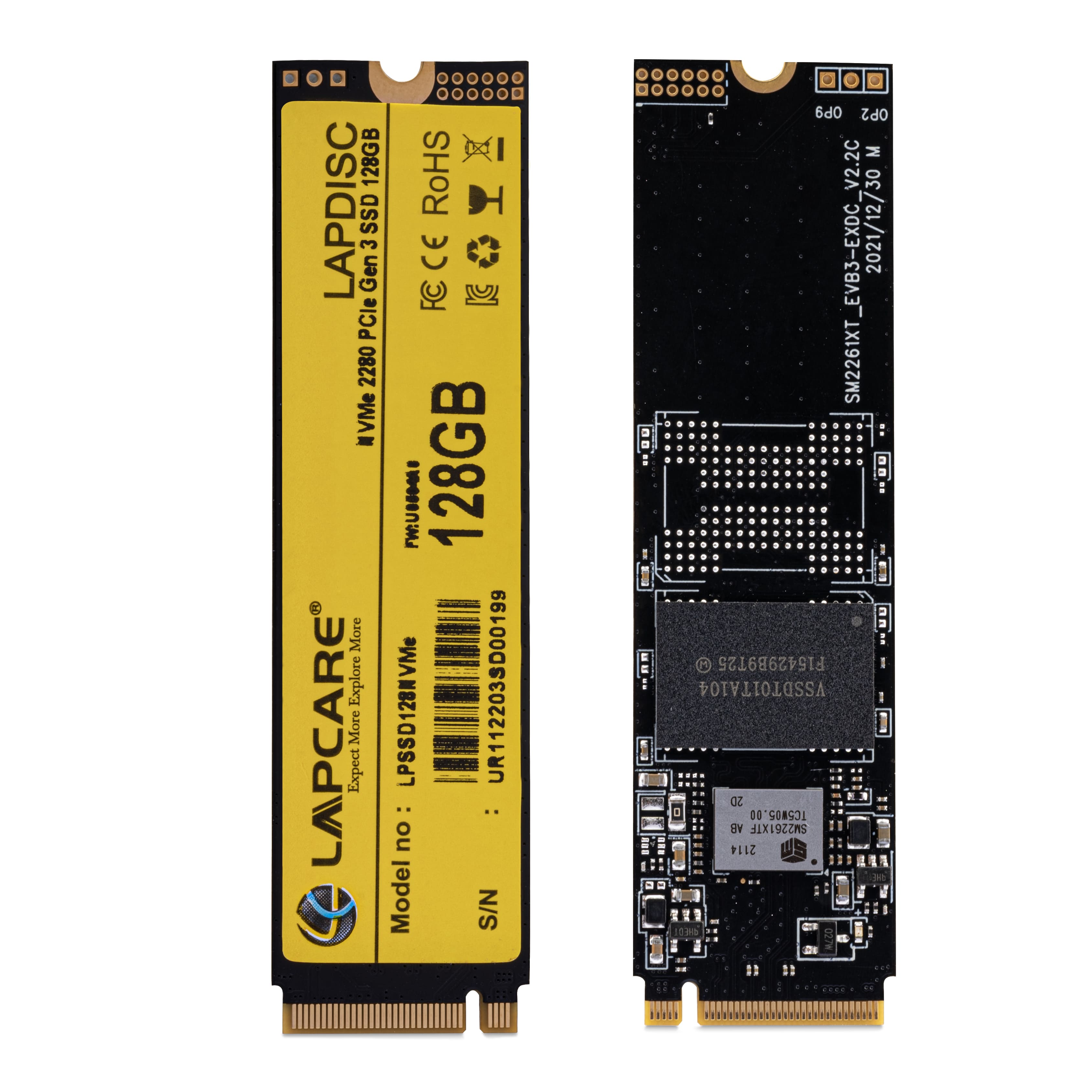 LAPDISC 128GB NVMe 2280 PCIe Gen 3 SSD