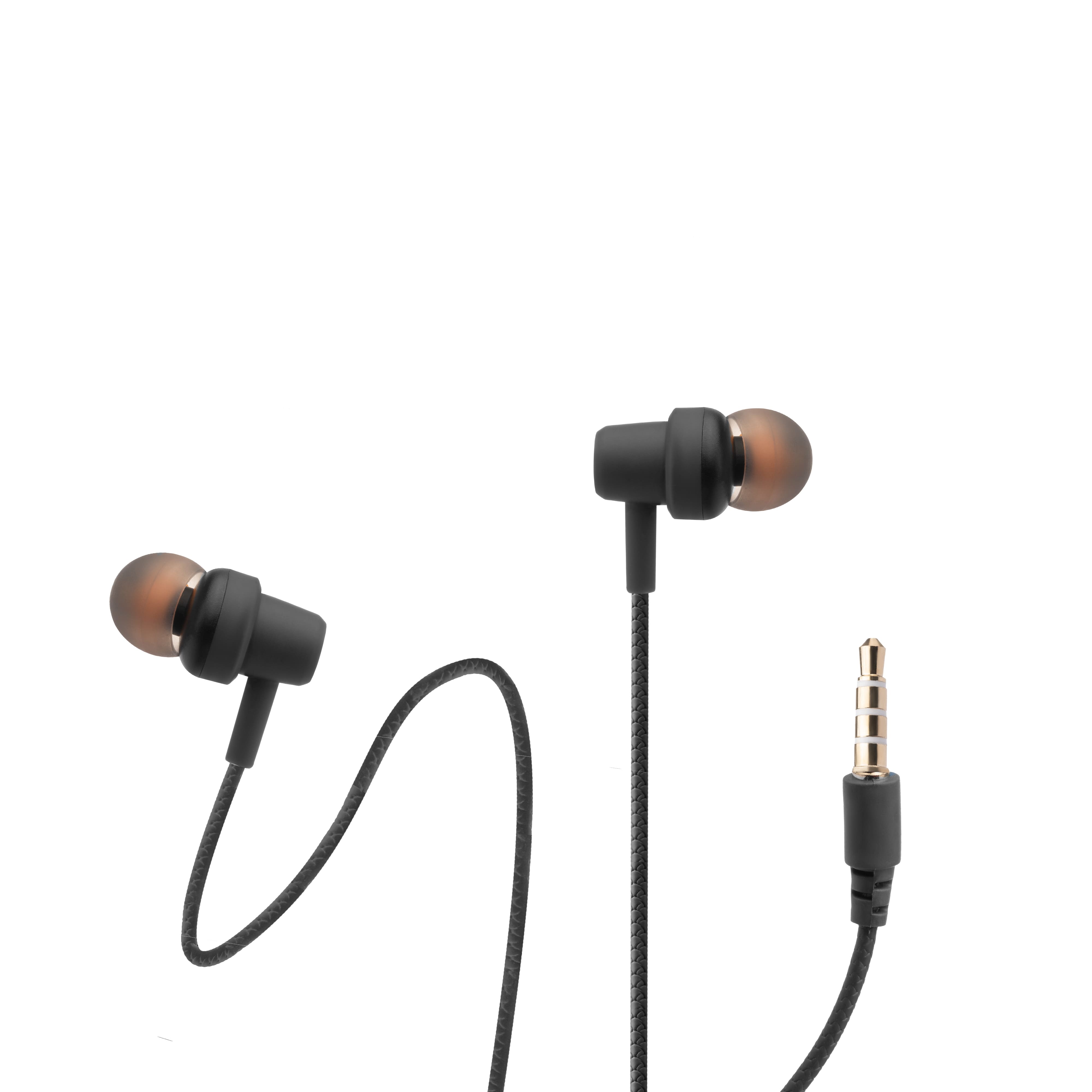 WOOBUDS VII wired Earbuds with inbuilt MIC- Black (LBD-909)