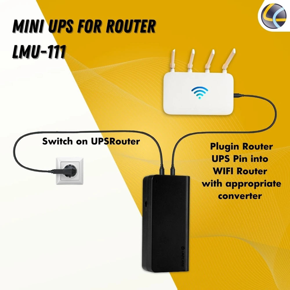 Lapcare Mini Ups for Router LMU-111